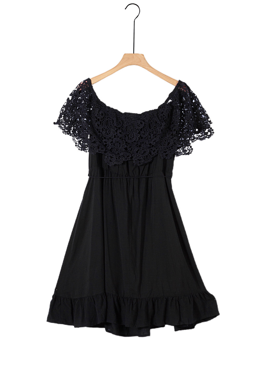Women's Off the Shoulder Lace Sleeve Dress - Plus Size