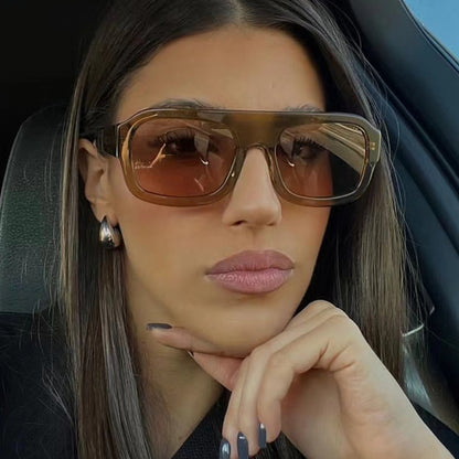 Ladies Large Frame Square Sunglasses - various colours