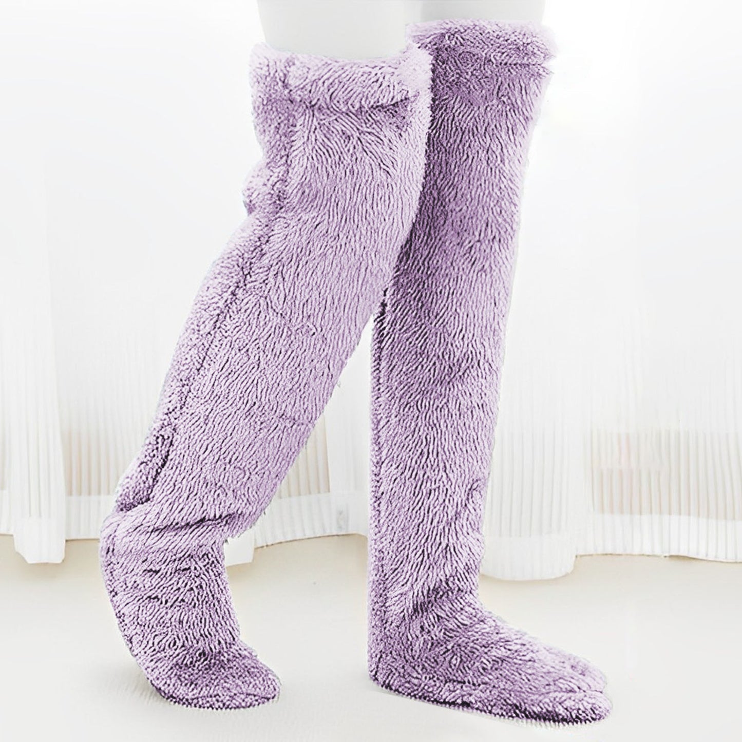 Socks Leg Warmers - Over The Knee - Thick Fleece