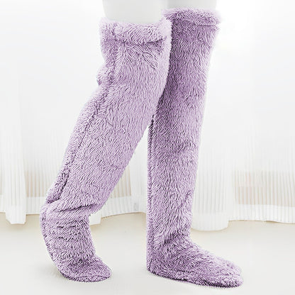 Socks Leg Warmers - Over The Knee - Thick Fleece