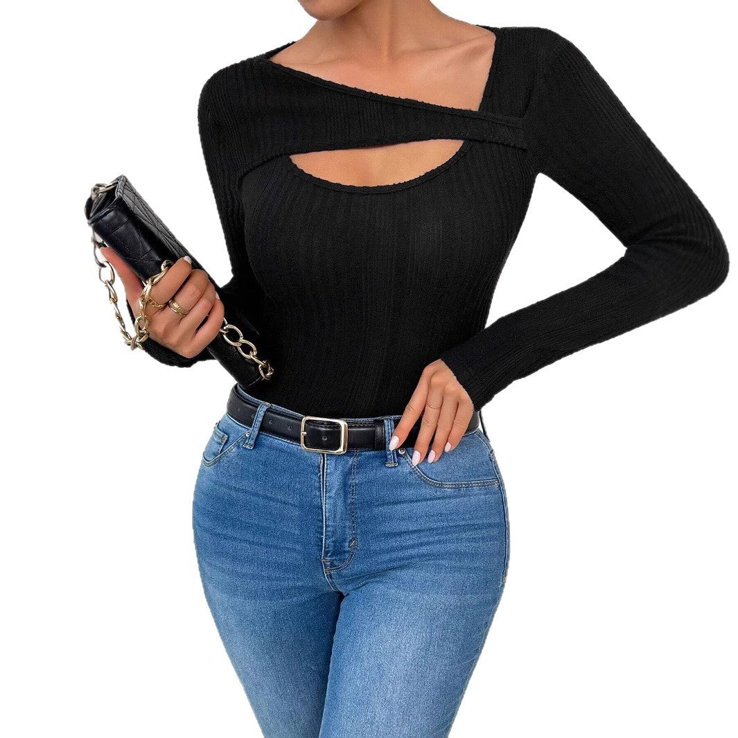 Women's Asymmetrical Long Sleeve Top