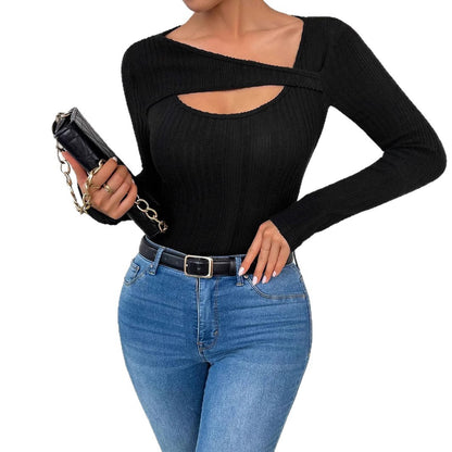 Women's Asymmetrical Long Sleeve Top