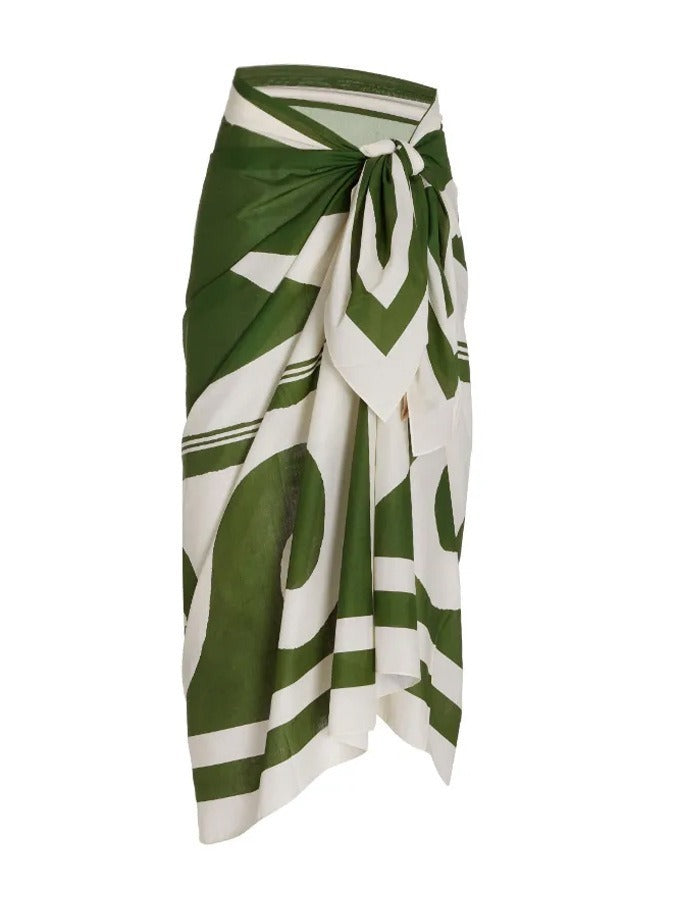 Swimsuit and Matching Cover Up Skirt