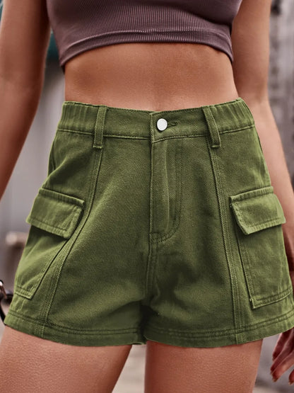 Women's High Waist Denim Shorts