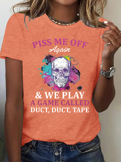 Slogan Halloween T Shirt - Duct Duct Tape