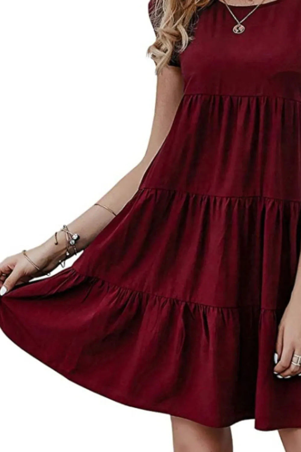 Women's Cap Sleeve Mini Dress