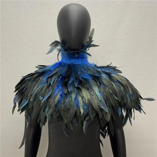 Halloween Gothic Feather Cloak