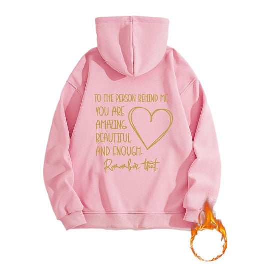 Fleece Lined Hoodie - Person Behind Me