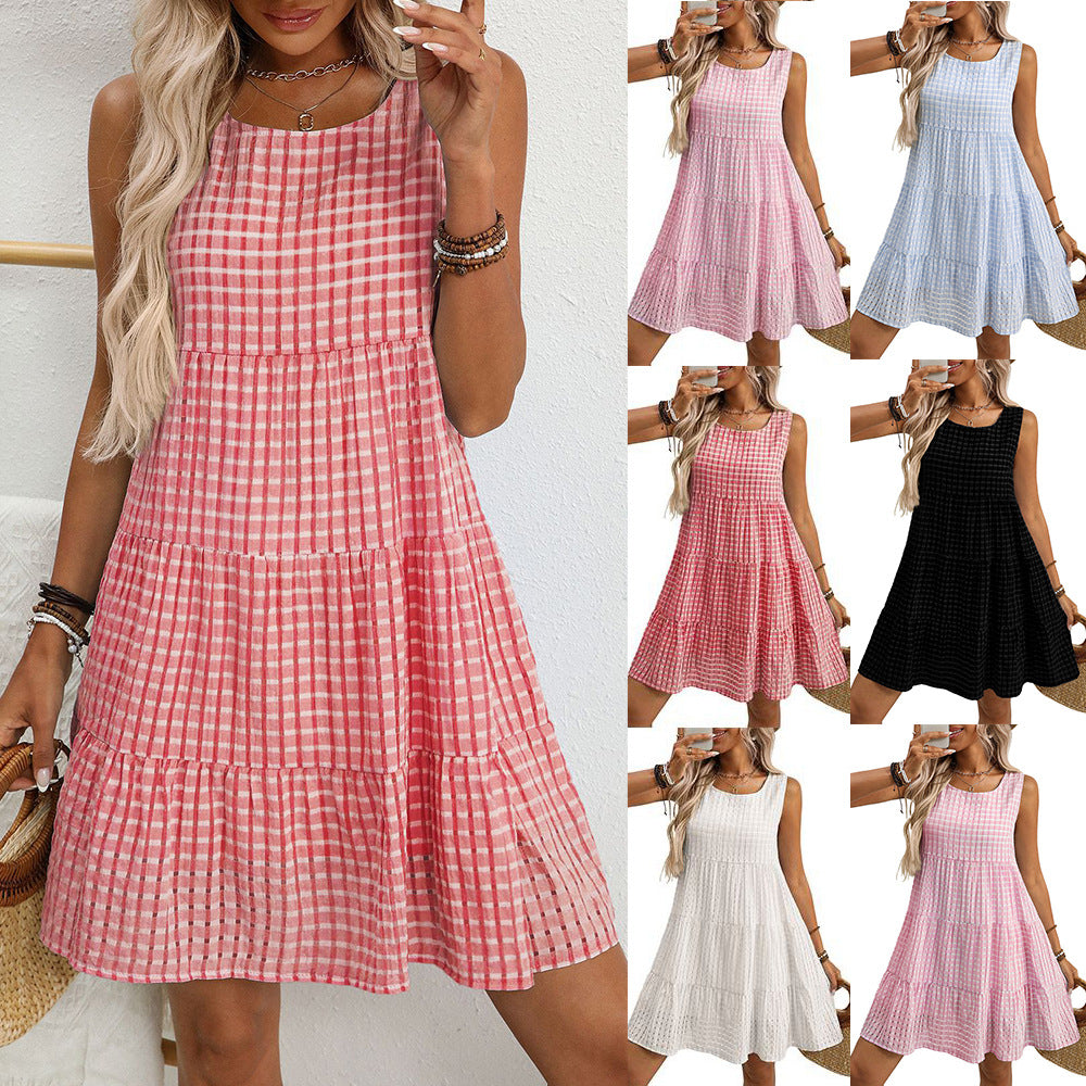 Women's Plaid Summer Dress