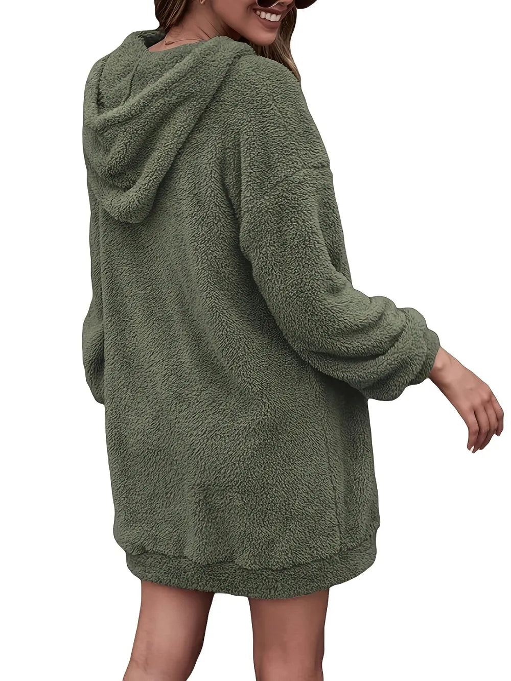 Half Zip Oversized Hoodie