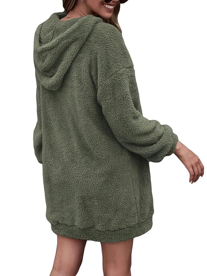 Half Zip Oversized Hoodie