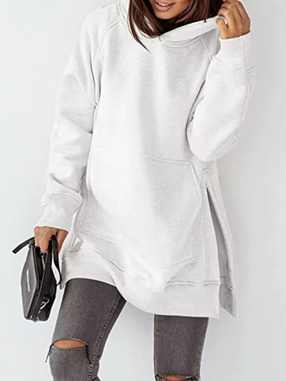 Hoodie with Slit Pocket