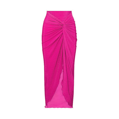 Swimsuit or Bikini Two Piece Set and Matching Cover All Skirt