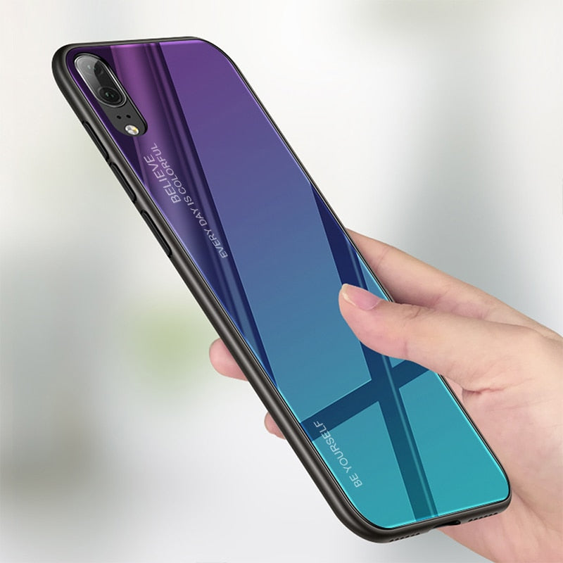 Huawei Tempered Glass Phone Case For Various Models incl 8X P30 20 10 Nova 3i 3 4