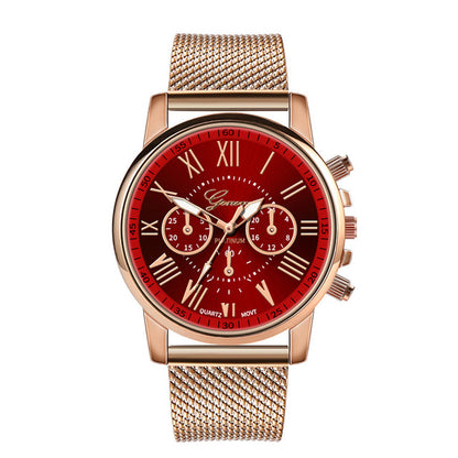 Ladies Quartz Wrist Watch - Leather Band
