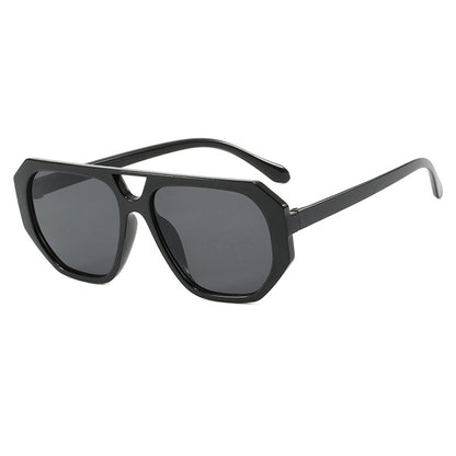 Ladies Double Beam Polygon Sunglasses - various colours