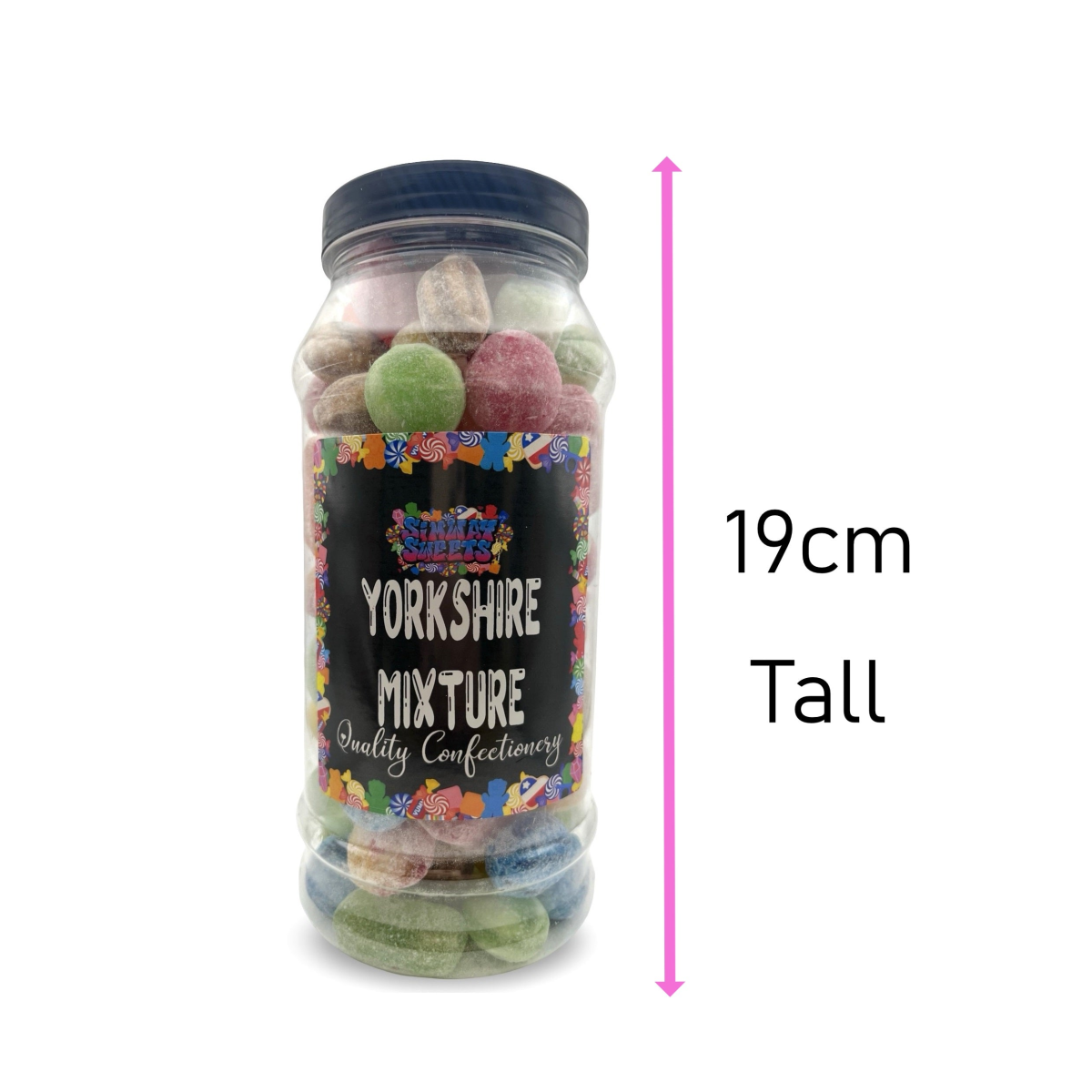 Yorkshire Mixture Hard Boiled Retro Sweets Gift Jar - 780g