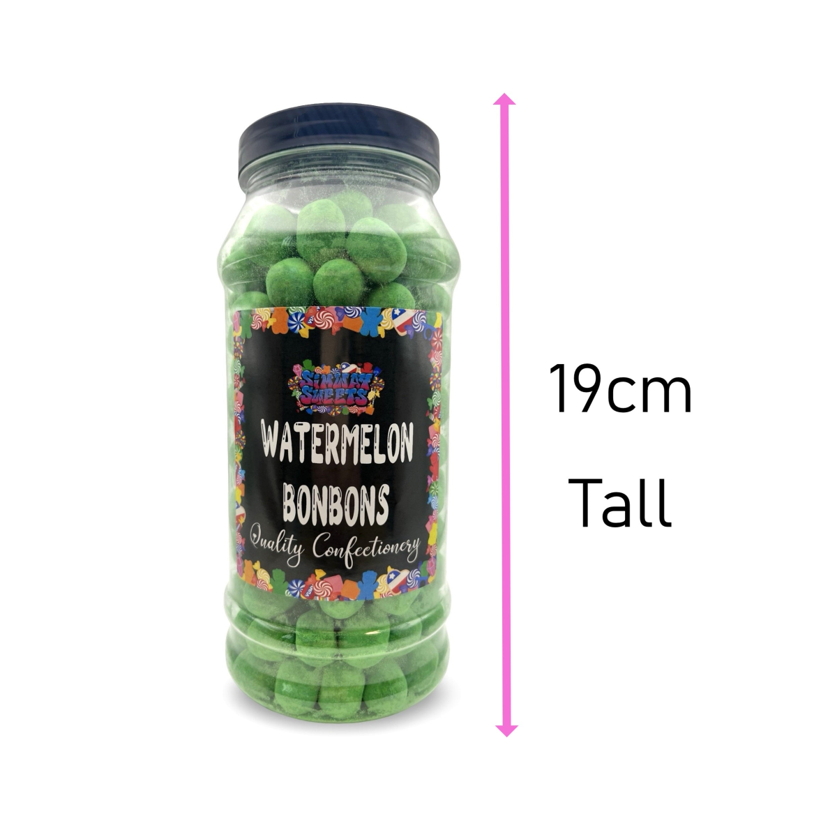 Watermelon Flavour Bon Bons Retro Sweets Bon Bons Gift Jar - 750g