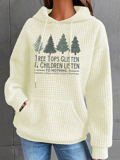 Christmas Hoodie - Waffle - Christmas TreeTops