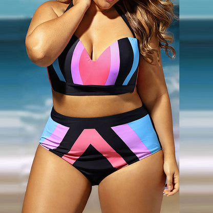 Bikini Two Piece Top & High Waist Bottom