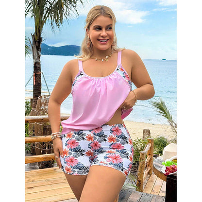 Women's Two Piece Swimsuit Set - Vest & Short