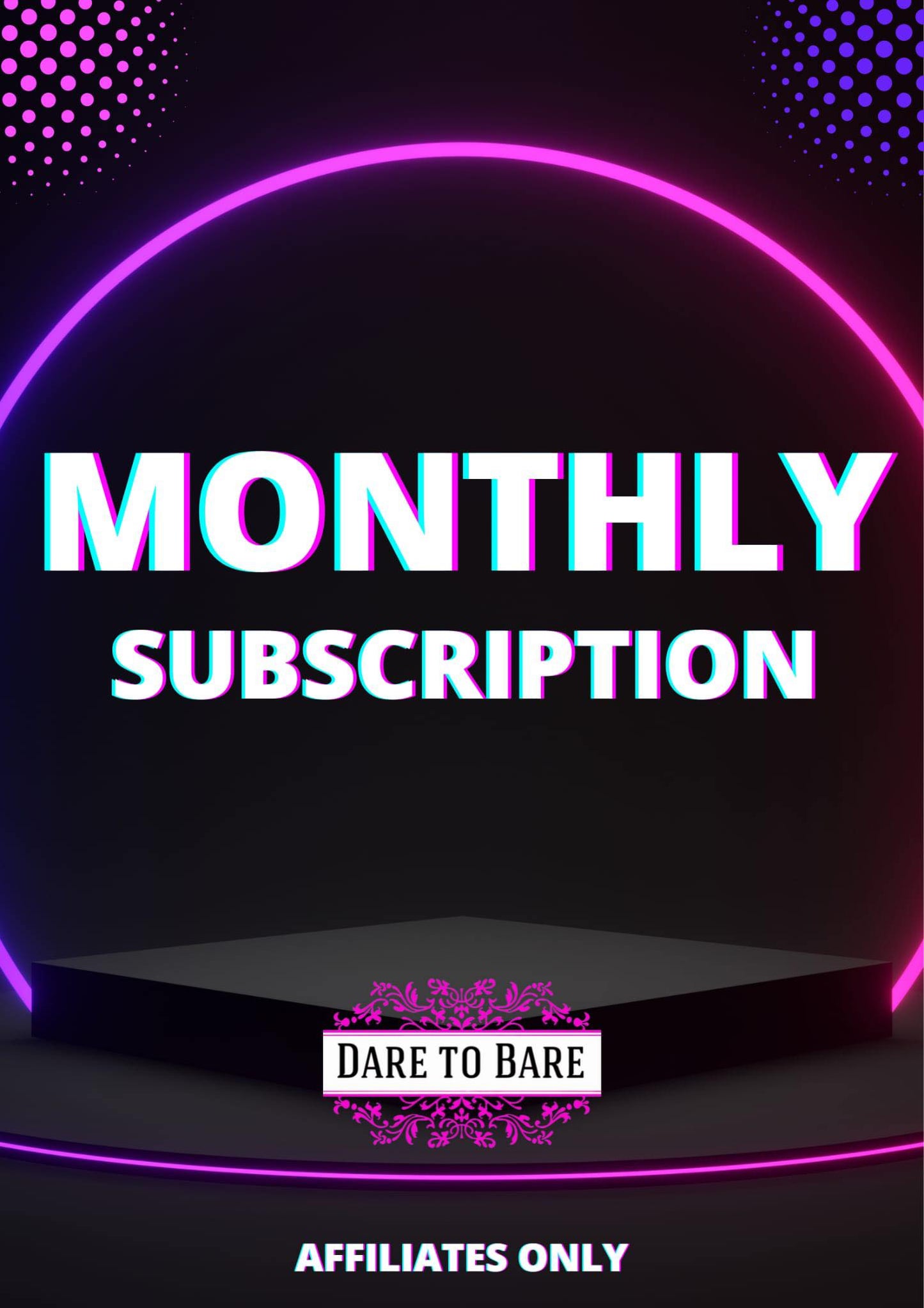 AFFILIATE SUBSCRIPTION - £5 PER MONTH