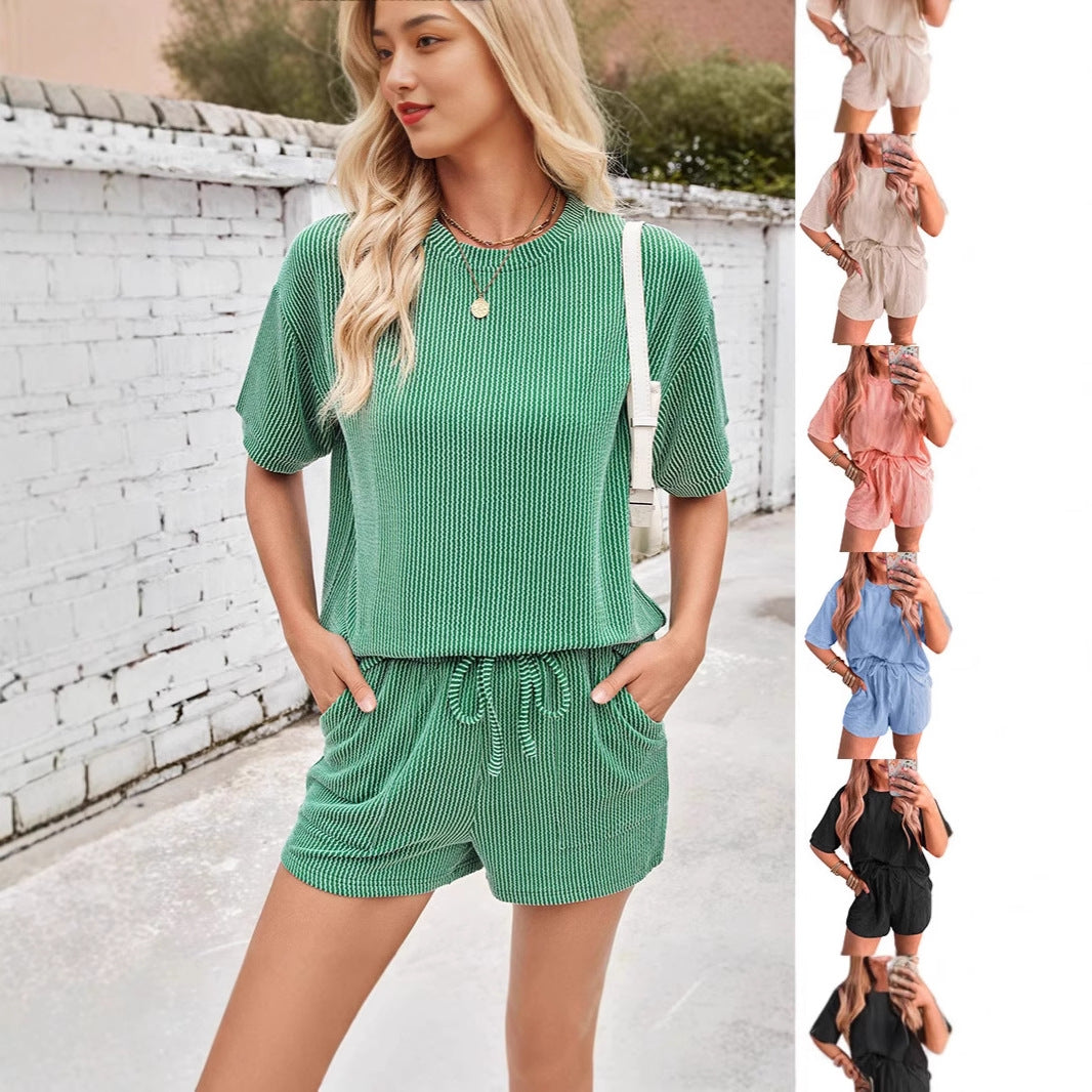 Women's 2 piece loungewear set tshirt & short