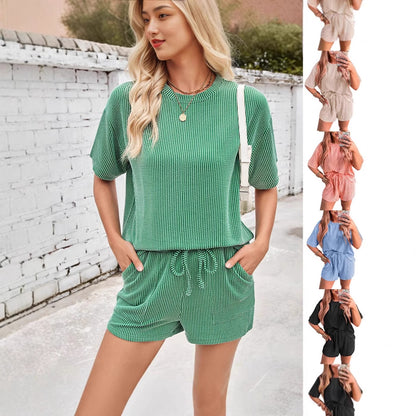 Women's 2 piece loungewear set tshirt & short