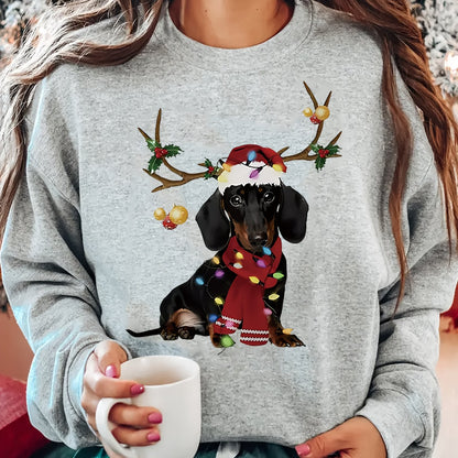 Women's Christmas Sweatshirt - Dachshund - Various Colours