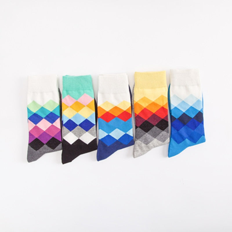 Socks - Argyle Print