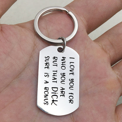 Naughty Keyring