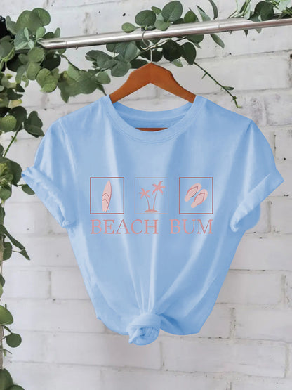 Slogan T Shirt - Beach Bum