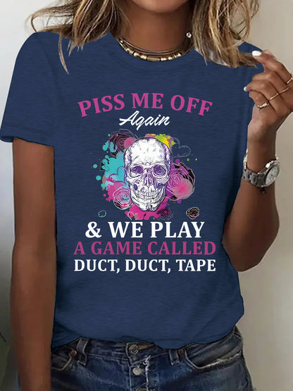 Slogan Halloween T Shirt - Duct Duct Tape