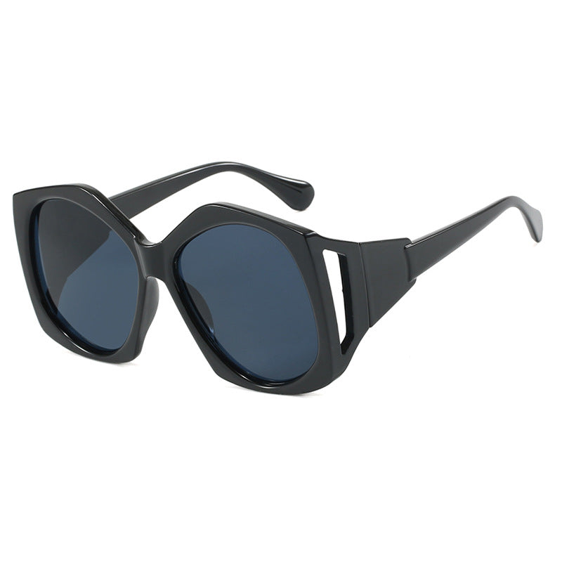 Ladies Large Frame Polygon Sunglasses - various colours