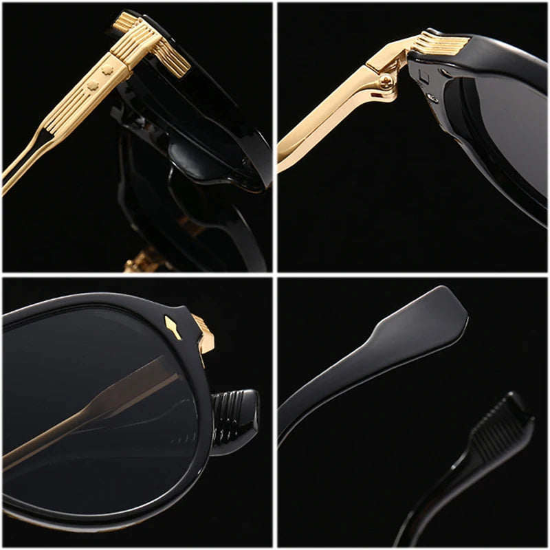 Men's Retro Double Bridge Pilot Sunglasses