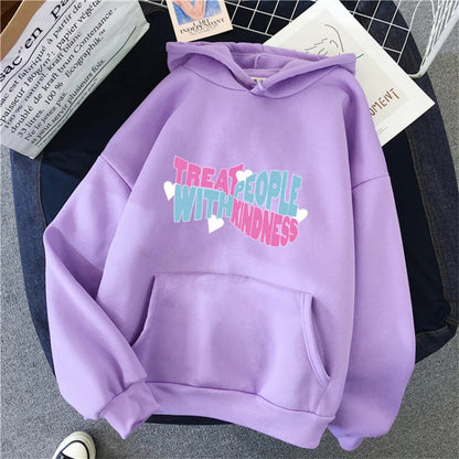 Hoodie - Treat People With Kindness - Up to 4XL - various colours