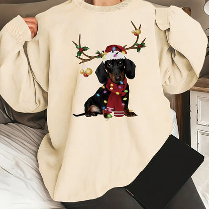 Women's Christmas Sweatshirt - Dachshund - Various Colours