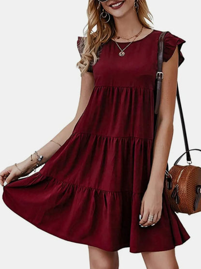Women's Cap Sleeve Mini Dress