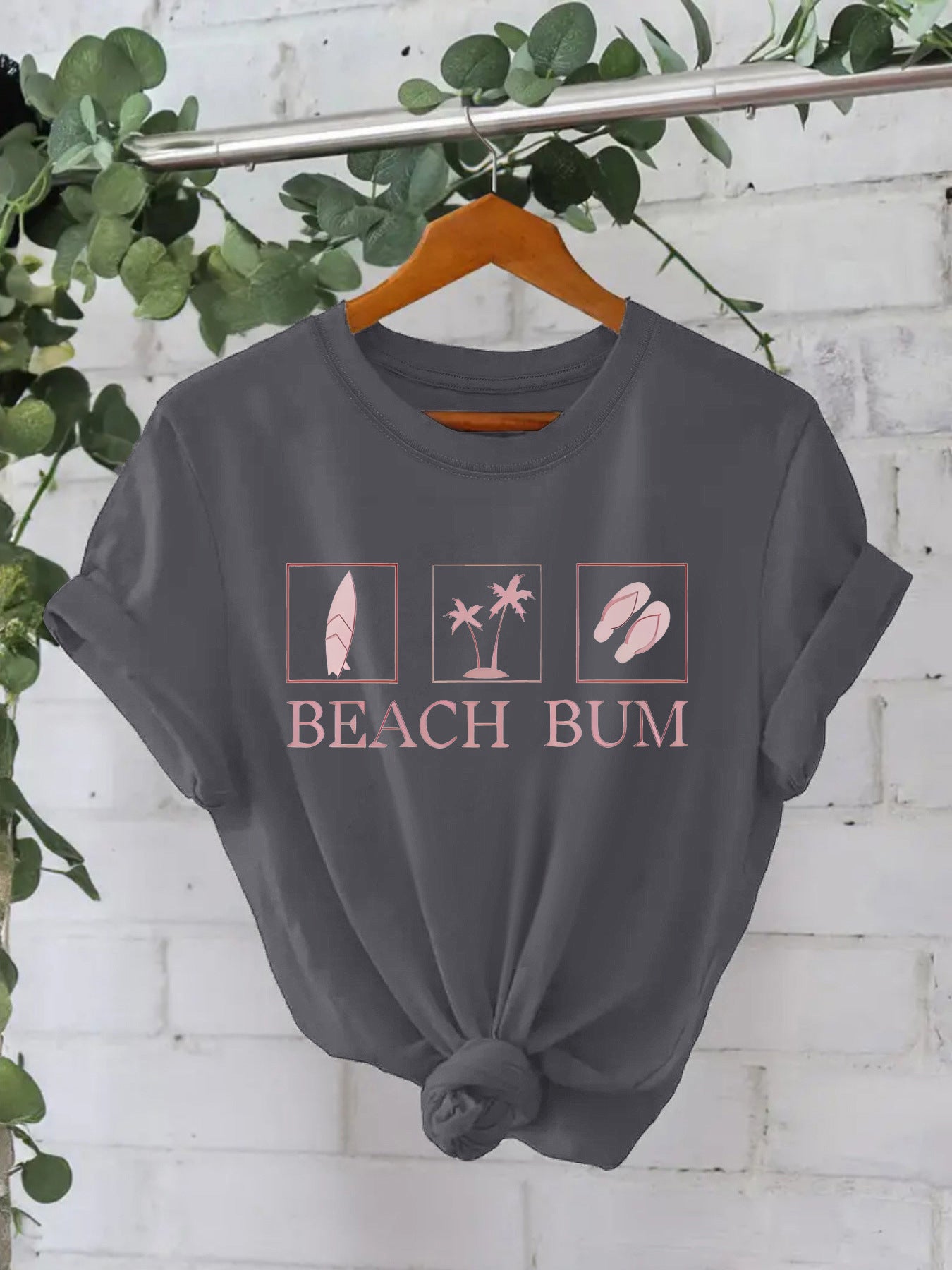 Slogan T Shirt - Beach Bum