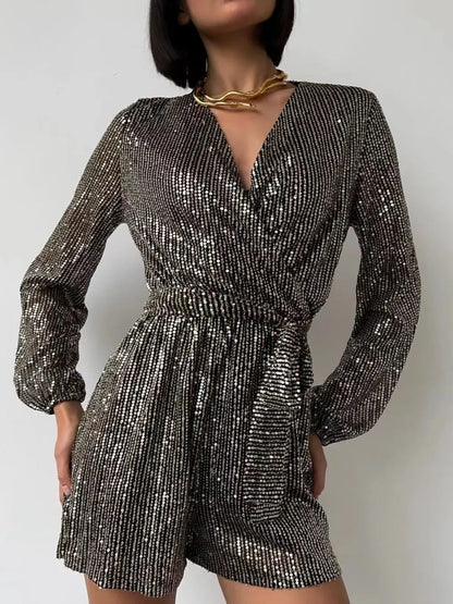 Women's Sequin Romper Playsuit - various colours