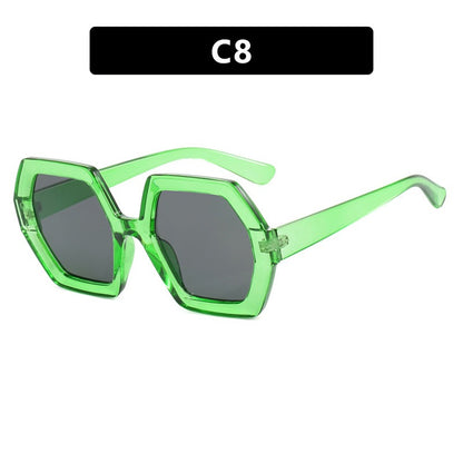 Ladies Polygon Sunglasses Anti-UV - various colours