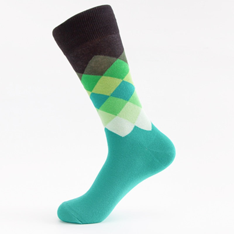 Socks - Argyle Print