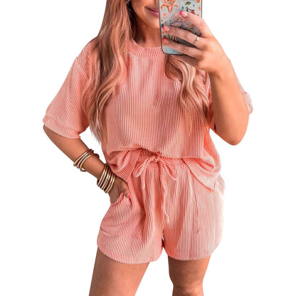 Women's 2 piece loungewear set tshirt & short
