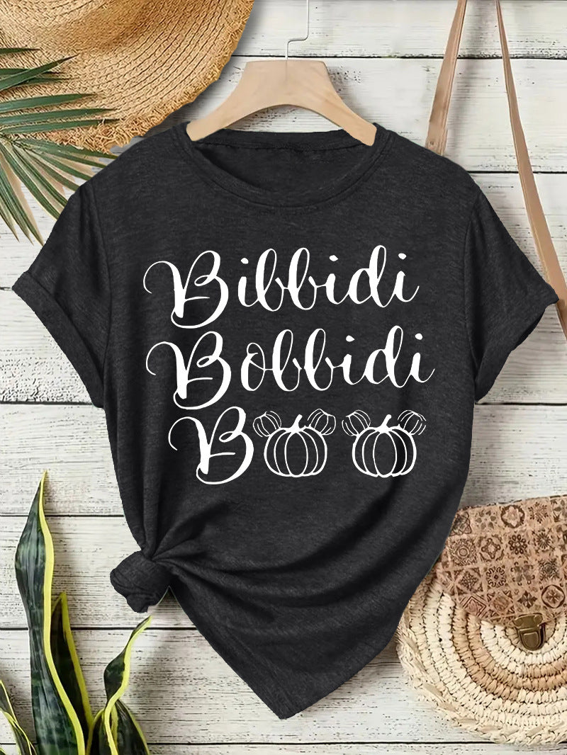 Halloween Slogan T Shirt - Bibbidi Bobbidi Boo