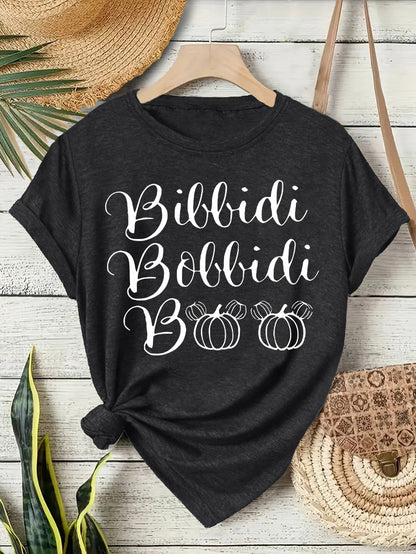Halloween Slogan T Shirt - Bibbidi Bobbidi Boo