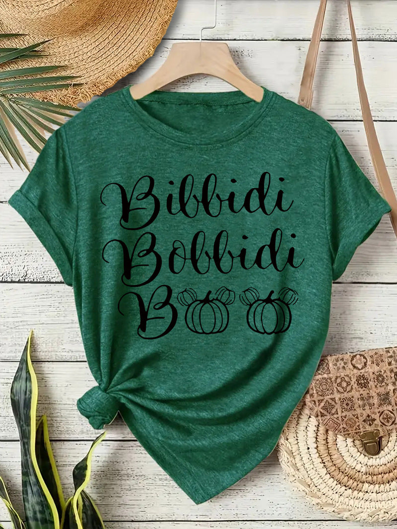 Halloween Slogan T Shirt - Bibbidi Bobbidi Boo