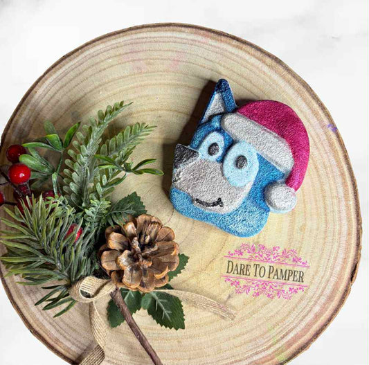 Dare To Pamper - Bath Bomb - Xmas Blue Pup