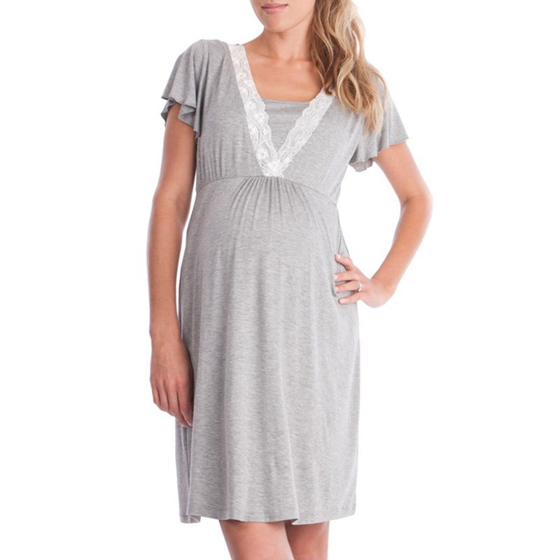 Ladies Maternity Breastfeeding Dress - Mum To Be - Pregnancy