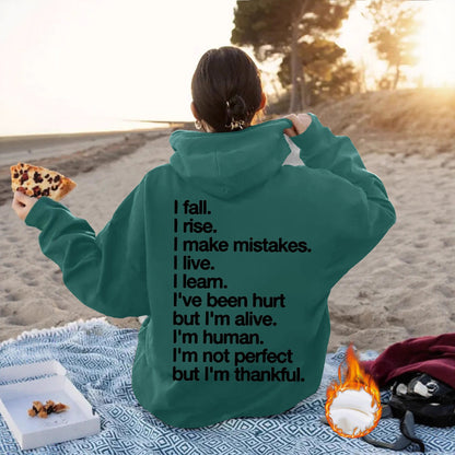 Hoodie - Not Perfect But Thankful - Various Colours