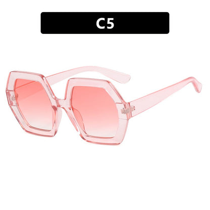 Ladies Polygon Sunglasses Anti-UV - various colours